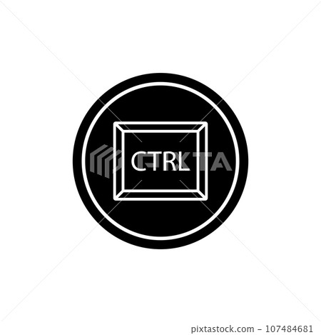 ctrl key icon vector 107484681