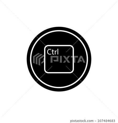 ctrl key icon vector 107484683