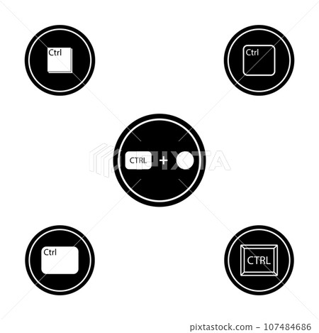 ctrl key icon vector ctrl key icon vector 107484686
