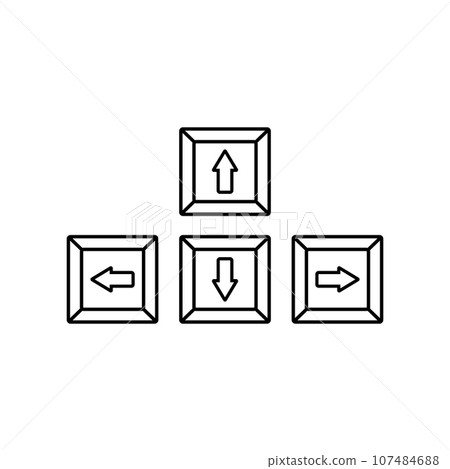 keyboard button icon vector keyboard button icon vector 107484688