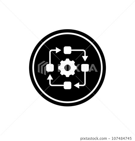 management process icon vector-插圖素材 [107484745] - PIXTA圖庫