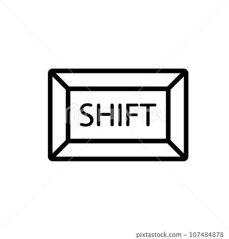 shift key icon vector shift key icon vector 107484878