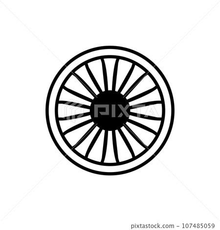 rim icon vector 107485059