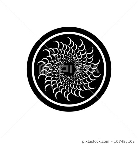 spiral icon vector spiral icon vector 107485102