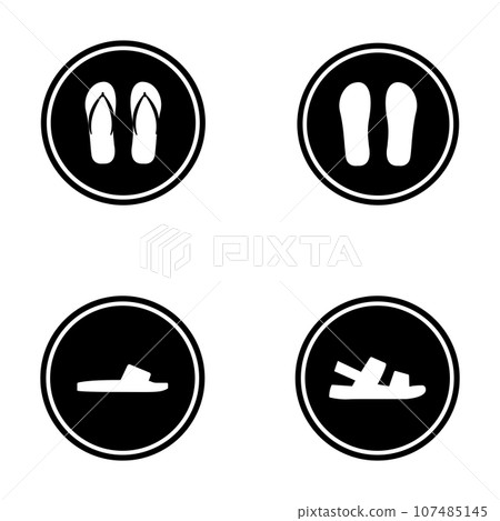 sandal icon vector sandal icon vector 107485145