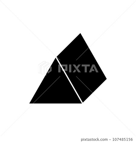 triangle 3d icon vector triangle 3d icon vector 107485156