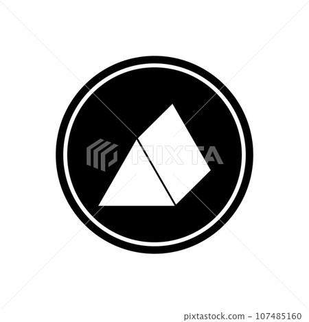 triangle 3d icon vector triangle 3d icon vector 107485160
