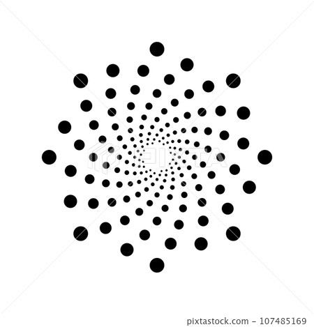 spiral icon vector 107485169