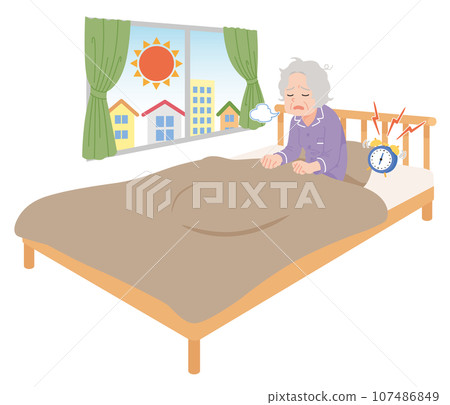 老婦人醒來時精疲力盡 107486849