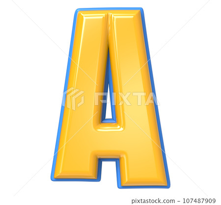 Font yellow number 3d render Font yellow number 3d render 107487909