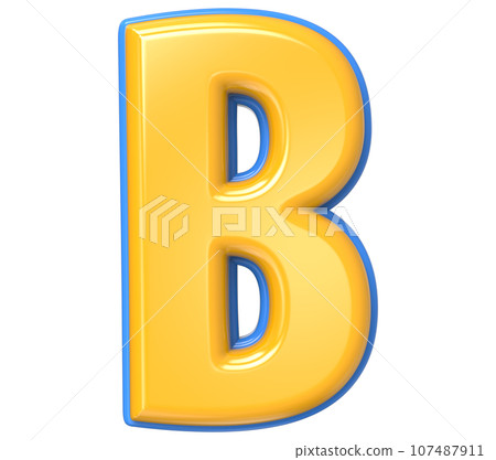 Font yellow number 3d render Font yellow number 3d render 107487911