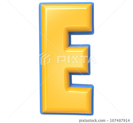 Font yellow number 3d render Font yellow number 3d render 107487914