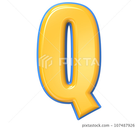 Font yellow number 3d render Font yellow number 3d render 107487926
