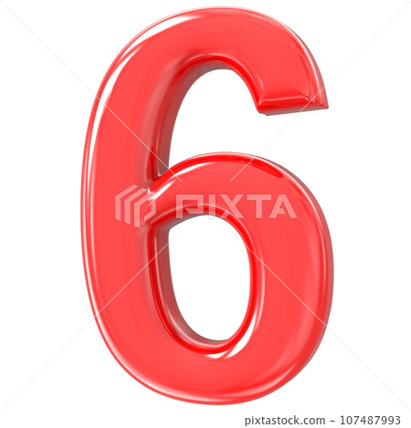 Font yellow number 3d render Font yellow number 3d render 107487993
