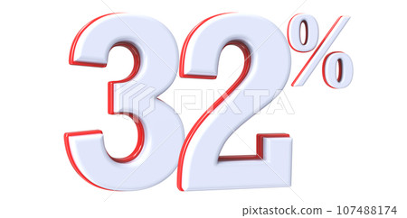 Font With Number White 3D Render Font With Number White 3D Render 107488174