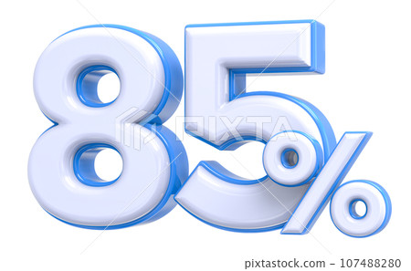 Font With Number 3D Render 107488280