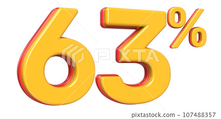 Font With Number 3D Render 107488357