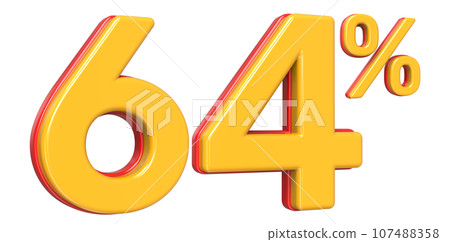 Font With Number 3D Render 107488358