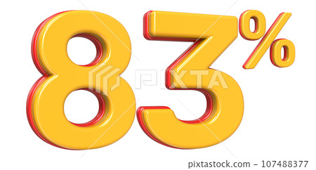 Font With Number 3D Render Font With Number 3D Render 107488377