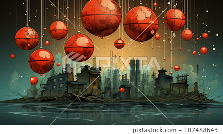 Abstract image of monetary policy and market trends 107488643