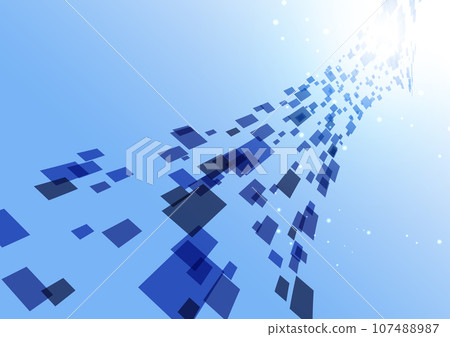 藍色網絡圖像背景 107488987