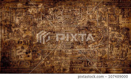 古代壁畫背景:據說描繪災難場景(假) 古代壁畫背景:據說描繪災難場景(假) 107489000