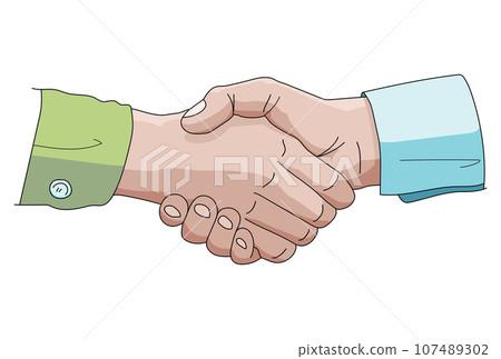 握手友誼承諾債券和平顏色 握手友誼承諾債券和平顏色 107489302