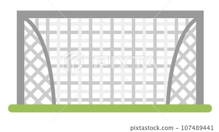 Sports equipment for game football, frame with net 107489441