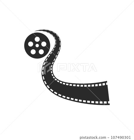 filmstrip logo icon filmstrip logo icon 107490301