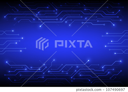 Abstract digital background with technology circuit board texture. Electronic motherboard illustration. Communication and engineering concept. Vector illustration Abstract digital background with technology circuit board texture. Electronic motherboard illustration. Communication and engineering concept. Vector illustration 107490697