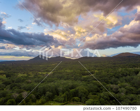 Rincon de La Vieja Volcano landscape, Costa Rica 107490780