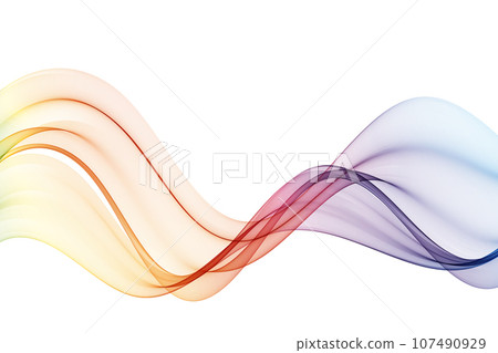 Flow of transparent wavy lines, abstract wave spectrum. Flow of transparent wavy lines, abstract wave spectrum. 107490929