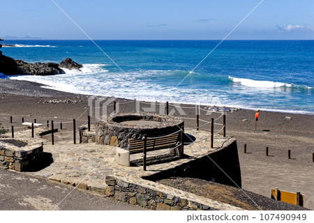 Beach Playa de los Muertos in Ajuy, Fuerteventura, Canary Islands, Spain 107490949