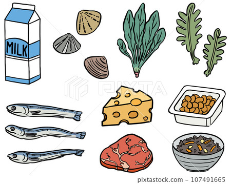 Mineral illustration set nutrition 107491665