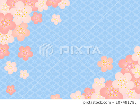 Japanese pattern background 107491783