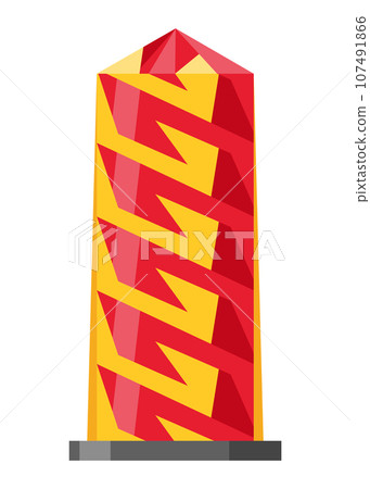 Traffic road repair barrier. Safety barricade or warning alert signs. Streets symbol safe reconstruction, striped coloring of main planned works. Vector illustration 107491866