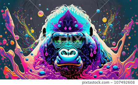 cool gorilla graphic art cool gorilla graphic art 107492608
