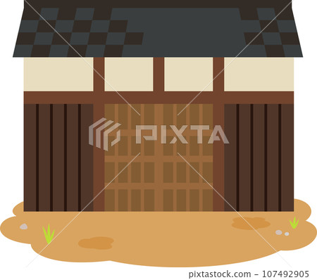 Japanese barn, storage shed Japanese barn, storage shed 107492905