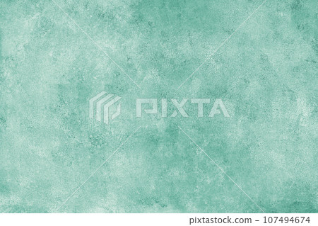 Painted canvas turquoise grungy background texture 107494674