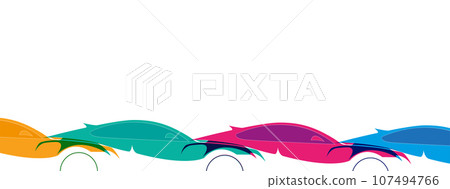 Racing speed background, vector illustration abstraction in car track 107494766