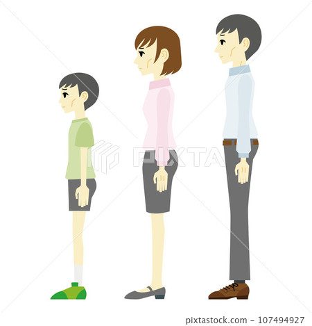 Illustration of a person who is too thin Illustration of a person who is too thin 107494927