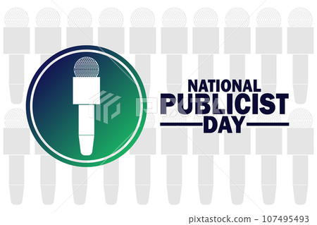 National Publicist Day Vector Template Design Illustration National Publicist Day Vector Template Design Illustration 107495493