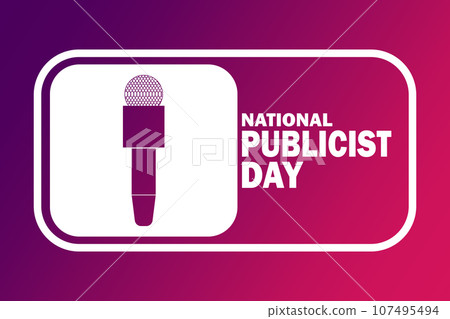 National Publicist Day Vector Illustration National Publicist Day Vector Illustration 107495494