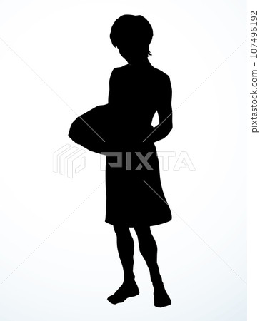 Ancient servant boy. Vector drawing Ancient servant boy. Vector drawing 107496192