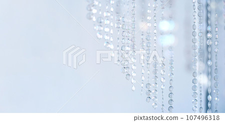 Beautiful winter holiday background with falling snow. 107496318