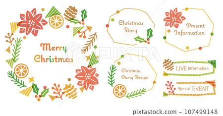 pop christmas design frame pop christmas design frame 107499148