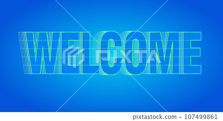welcome text logo vector creative company icon design template modern background 107499861