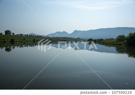 Bicycle path along the Seomjingang River 107500228