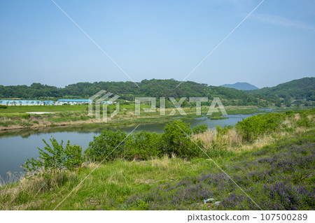 Bicycle path along the Seomjingang River Bicycle path along the Seomjingang River 107500289
