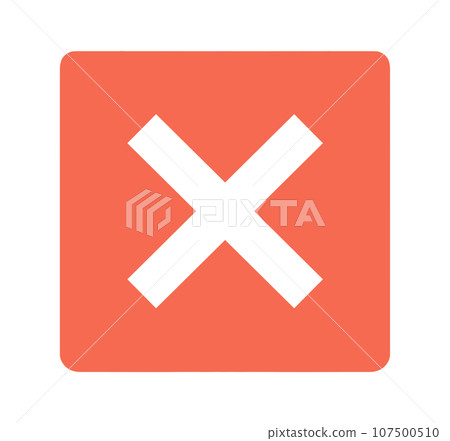 simple red cross mark simple red cross mark 107500510